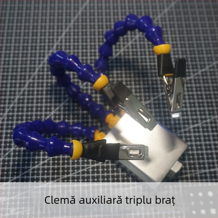 Suport multifuncțional pentru stația de lipit T12, clemă cu platformă pentru lipit, pentru întreținere PCB, model ltao649517884247