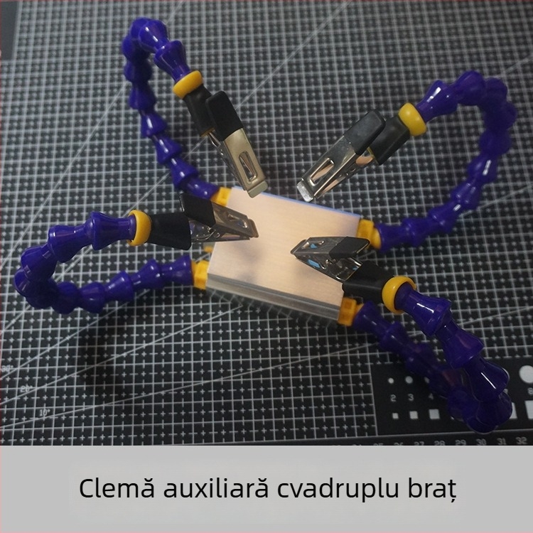 Suport multifuncțional pentru stația de lipit T12, clemă cu platformă pentru lipit, pentru întreținere PCB, model ltao649517884247