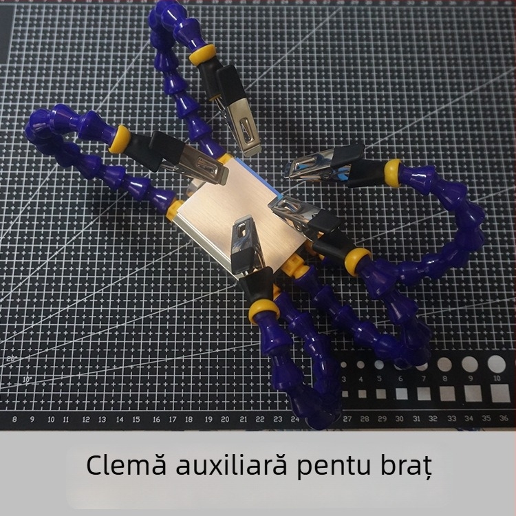 Suport multifuncțional pentru stația de lipit T12, clemă cu platformă pentru lipit, pentru întreținere PCB, model ltao649517884247