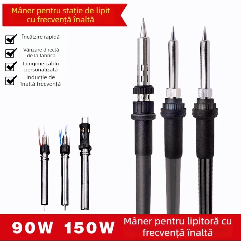 Maner de lipit 203H/205 pentru stație eddy current, din plastic (Brand 203/205 • Material: plastic • Tensiune de intrare: 24V • Tip: AC • Pentru stația de lipit)