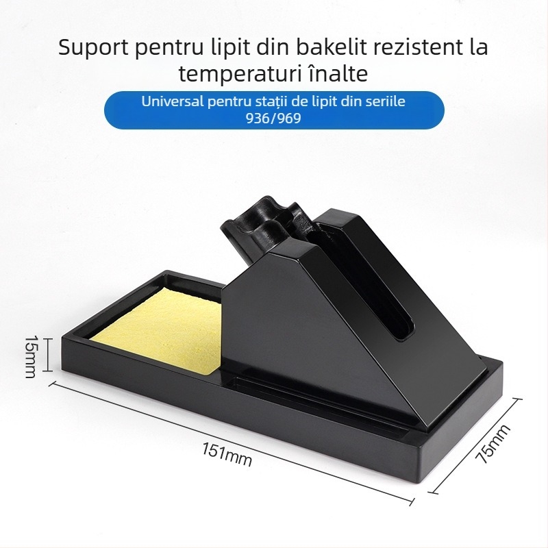 Suport pentru fier de lipit Bakelit, rezistent la temperaturi înalte, durabil pentru toate tipurile de pistoale de lipit, marca Creation of the Times