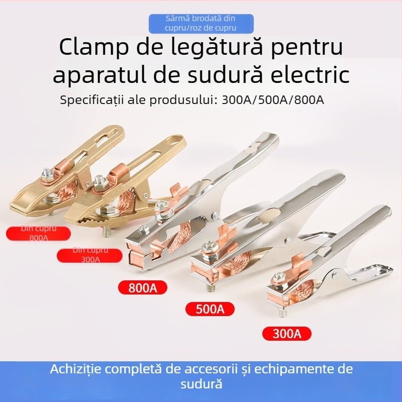 Clema de împământare pentru sudură cu mâner de sudură (350A/500A/800A)