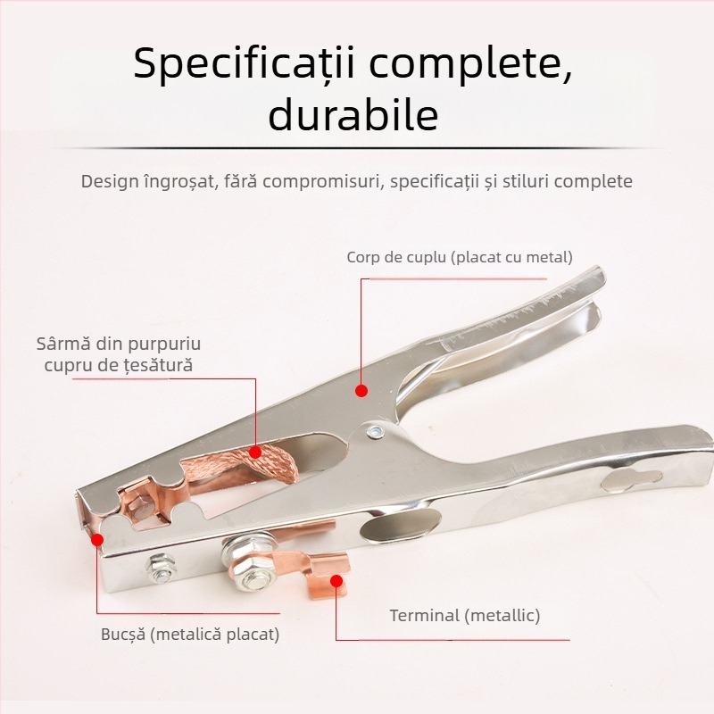 Clema de împământare pentru sudură cu mâner de sudură (350A/500A/800A)