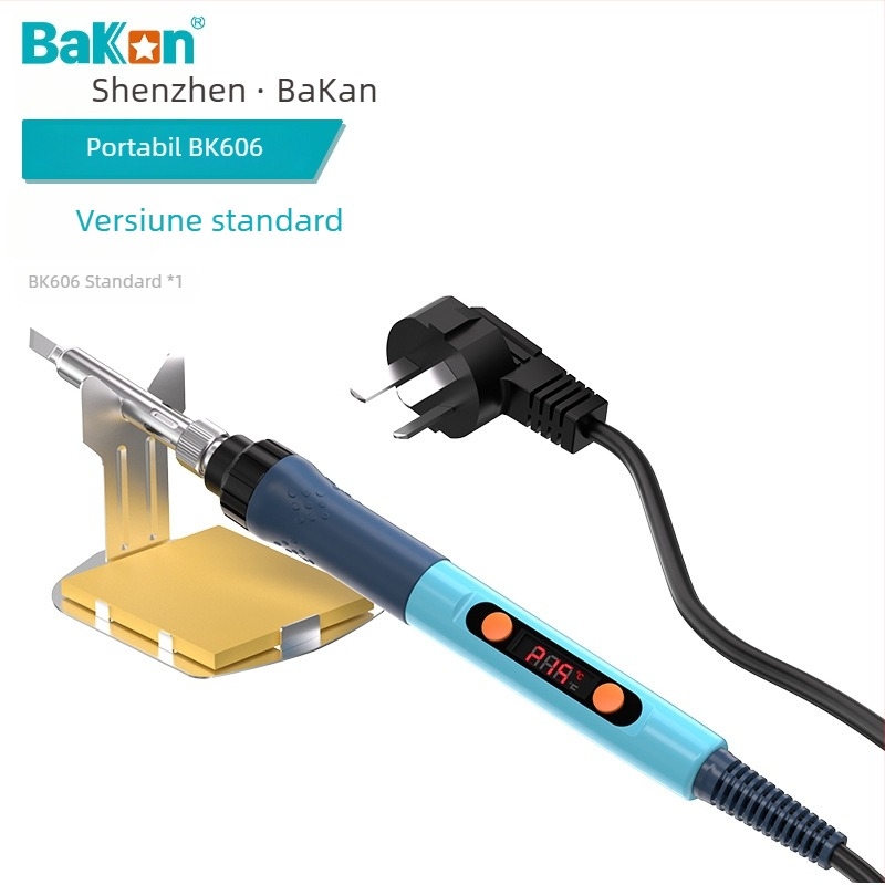 BAKON BK606 fier de lipit reglabil, 90W, 230V, cu priză, pentru reparații la telefoane mobile