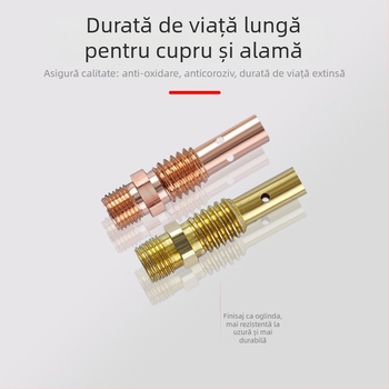 Pistol MIG de sudură – tijă de conectare, protecție cu gaz, construcție din cupru-bronz, 500A, diametru nucleu 1,2 mm
