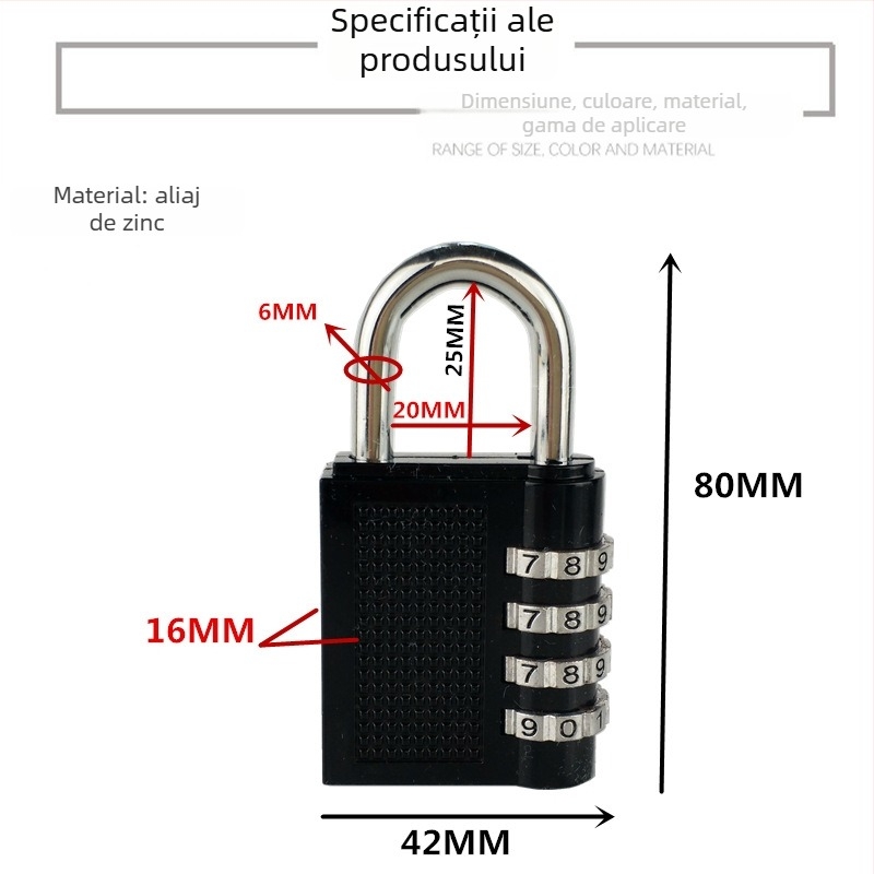 Dulap vestiar cu încuietoare mecanică, model 312, aliaj de zinc, grosimea tijelor de încuietoare 6 mm, distanța dintre tijele 20 mm, potrivit pentru casă, birou, sală de sport, fabrică