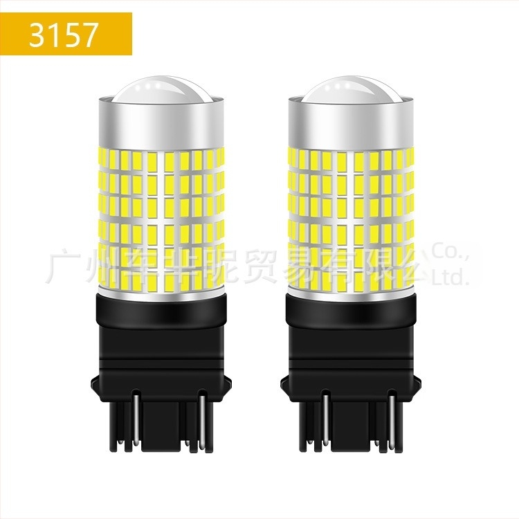 Lumină LED pentru mașină 1156/1157, T20 lumină de mers înapoi, 3014 144-SMD lumină de zi, 12-24V, 6000K, carcasă din aluminiu