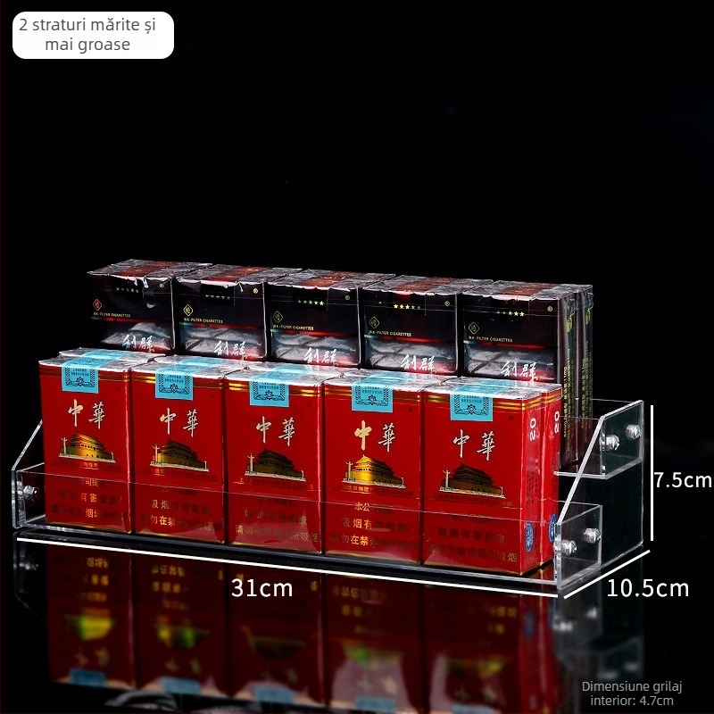 Suport de afișaj pentru cosmetică și lacuri de unghii, din plastic PS, cu mai multe straturi, design treptat, 3-5 niveluri, turnare prin injecție