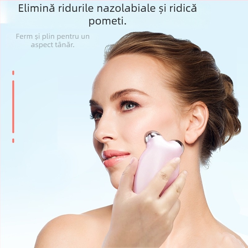Dispozitiv EMS de ridicare cu microcurent – dispozitiv de înfrumusețare pentru ridicare a feței, masaj portabil pentru uz casnic, baterie încorporată 300–500 mAh, modelul 001
