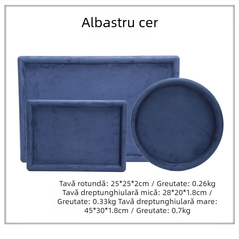 Tavă de bijuterii în stil nordic, din piele de capră, suport de prezentare de lux pentru brățări