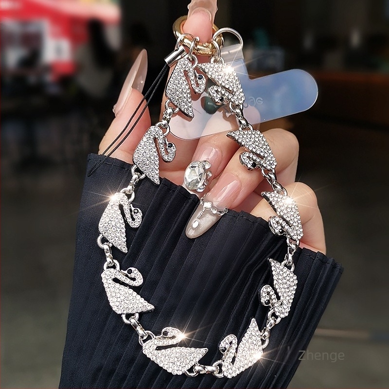 Brățară lanyard pentru telefon cu pandantiv geometric, lucrată manual, stil feminin, Jane