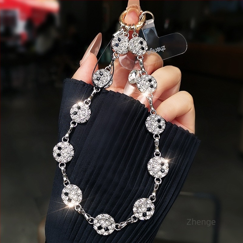 Brățară lanyard pentru telefon cu pandantiv geometric, lucrată manual, stil feminin, Jane