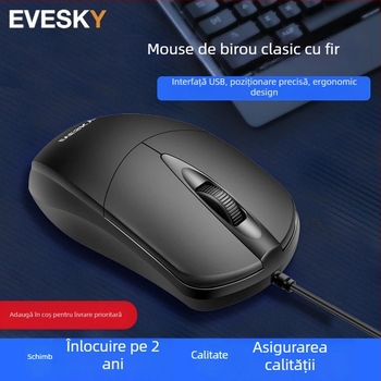 Mouse cu 9 butoane, 2.4G + Bluetooth, interfață PS-2 (Fără suport ergonomic)