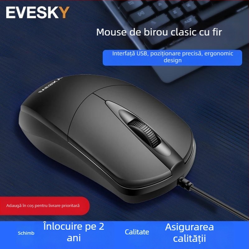 Mouse cu 9 butoane, 2.4G + Bluetooth, interfață PS-2 (Fără suport ergonomic)
