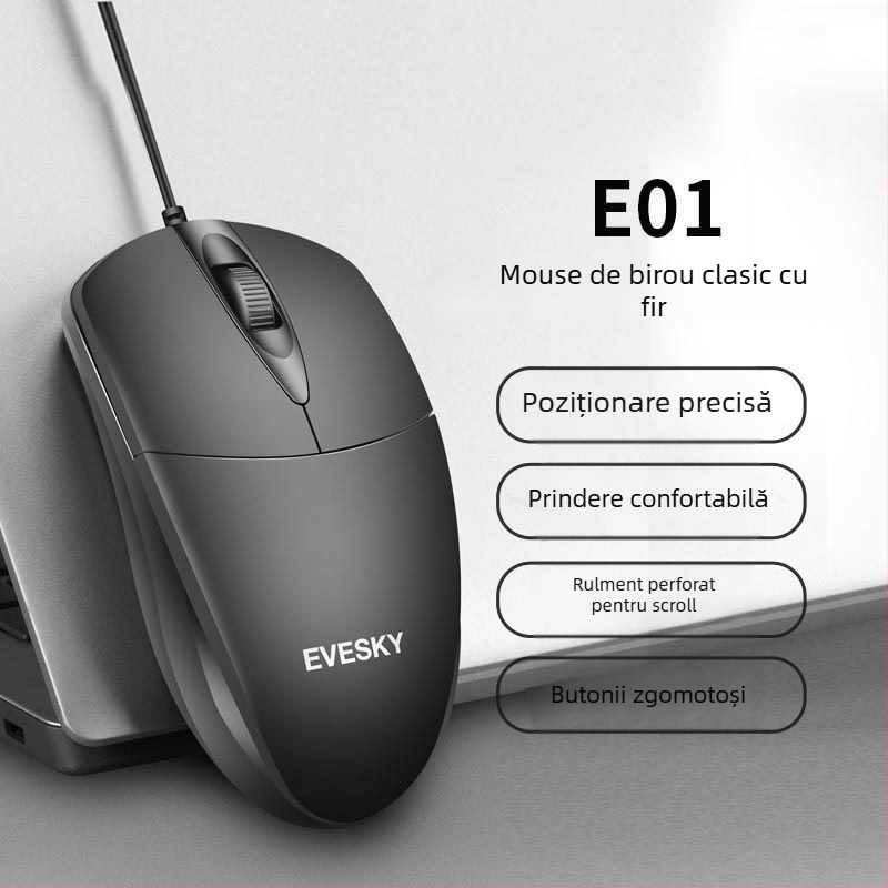 Mouse cu 9 butoane, 2.4G + Bluetooth, interfață PS-2 (Fără suport ergonomic)