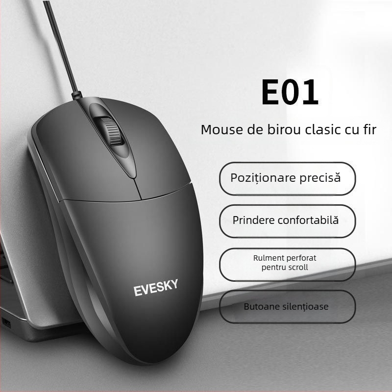 Mouse cu 9 butoane, 2.4G + Bluetooth, interfață PS-2 (Fără suport ergonomic)