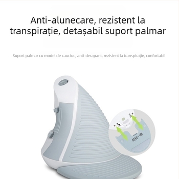 Mouse vertical USB, ergonomic, 5 butoane, senzor optic, Model M618