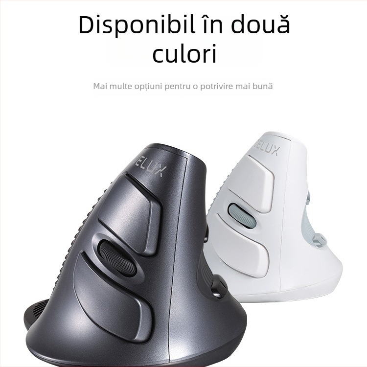 Mouse vertical USB, ergonomic, 5 butoane, senzor optic, Model M618