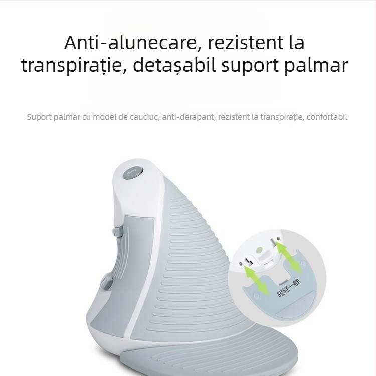 Mouse vertical USB, ergonomic, 5 butoane, senzor optic, Model M618