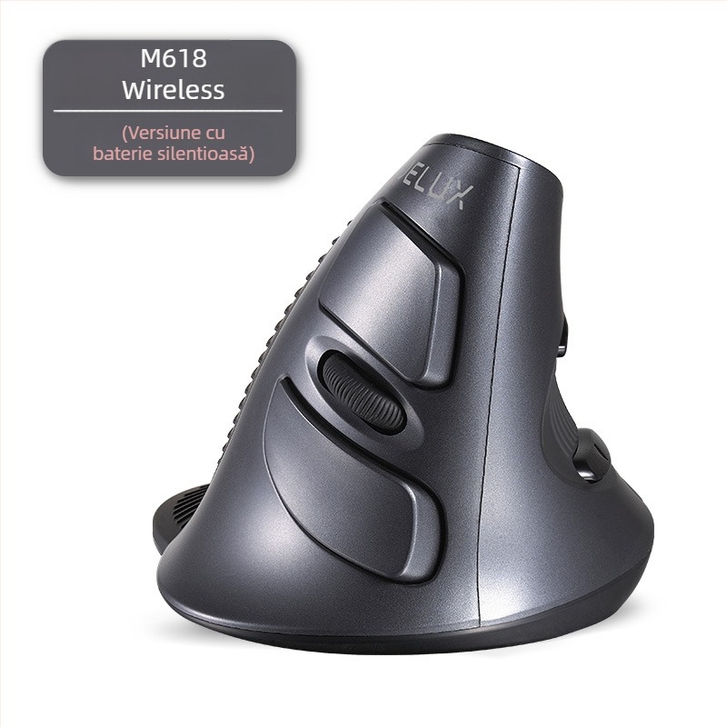 Mouse vertical USB, ergonomic, 5 butoane, senzor optic, Model M618