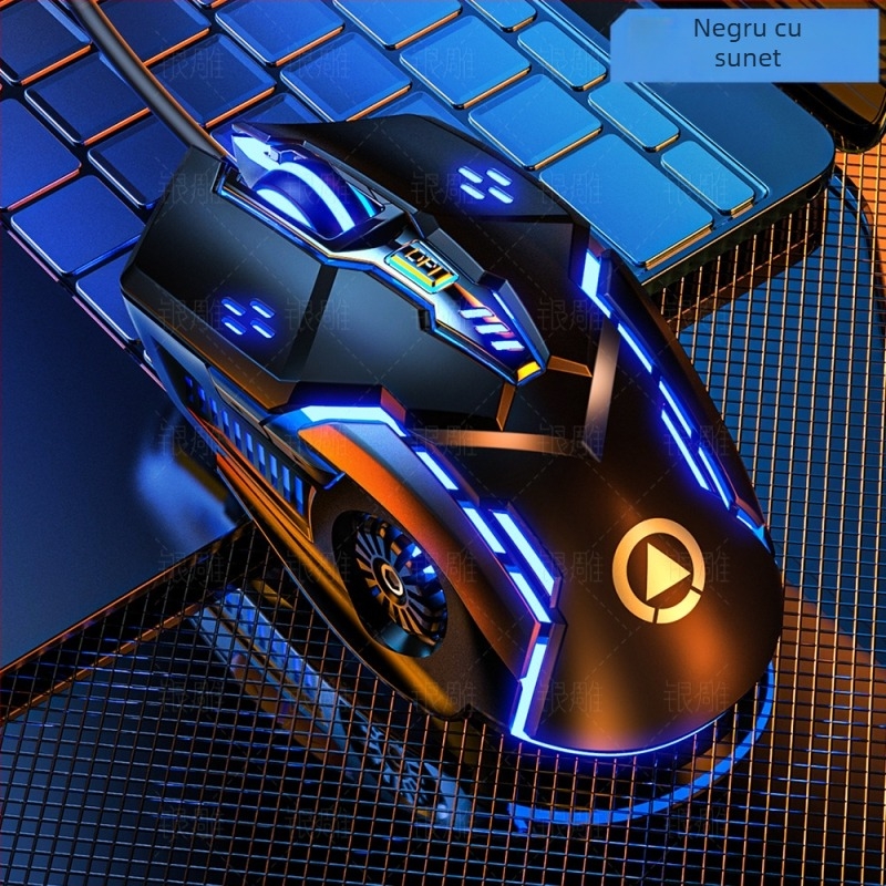 Mouse de gaming G5 cu fir, 3200 DPI, 6 butoane, USB