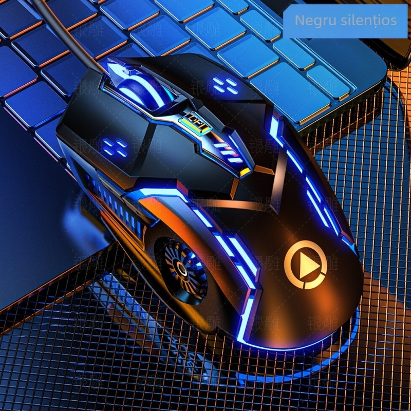 Mouse de gaming G5 cu fir, 3200 DPI, 6 butoane, USB