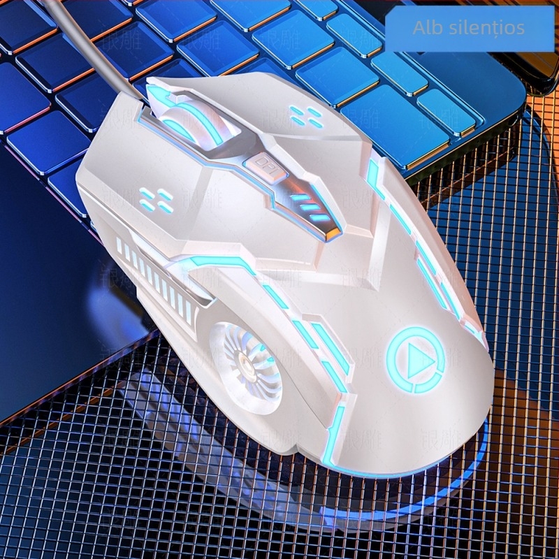 Mouse de gaming G5 cu fir, 3200 DPI, 6 butoane, USB