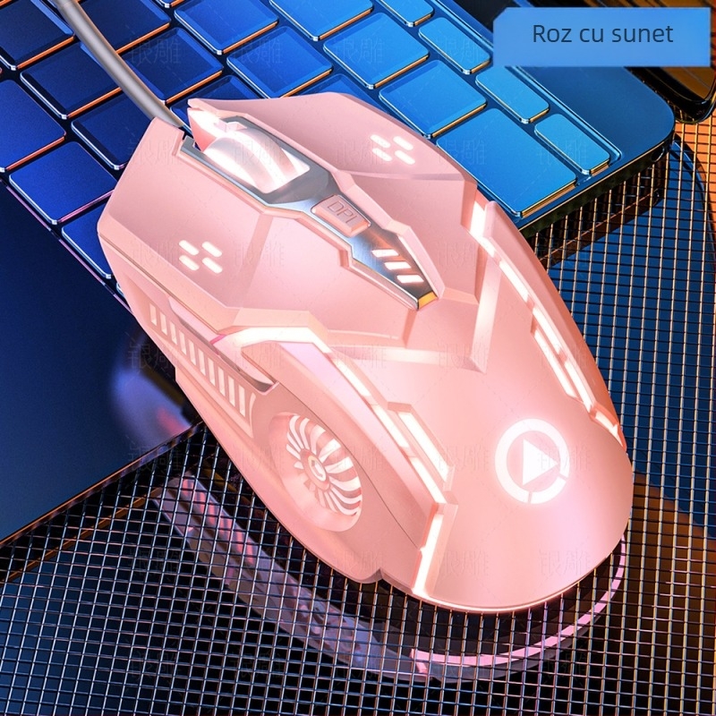 Mouse de gaming G5 cu fir, 3200 DPI, 6 butoane, USB