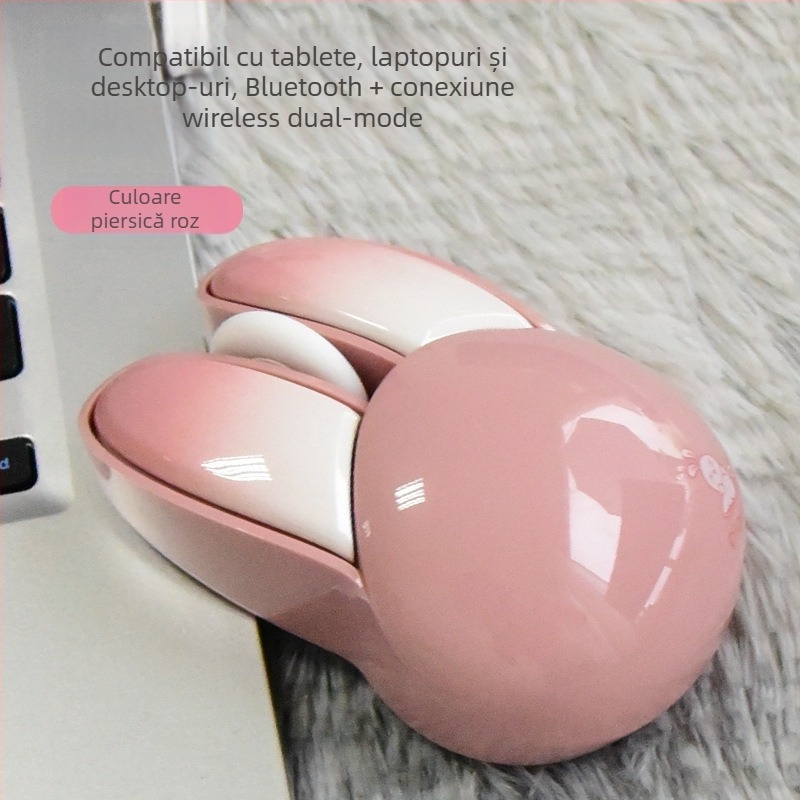 MOFII mouse Bluetooth, 1600 DPI, 4 butoane, ergonomic, wireless Bluetooth/2,4 GHz, compatibil cu laptopuri