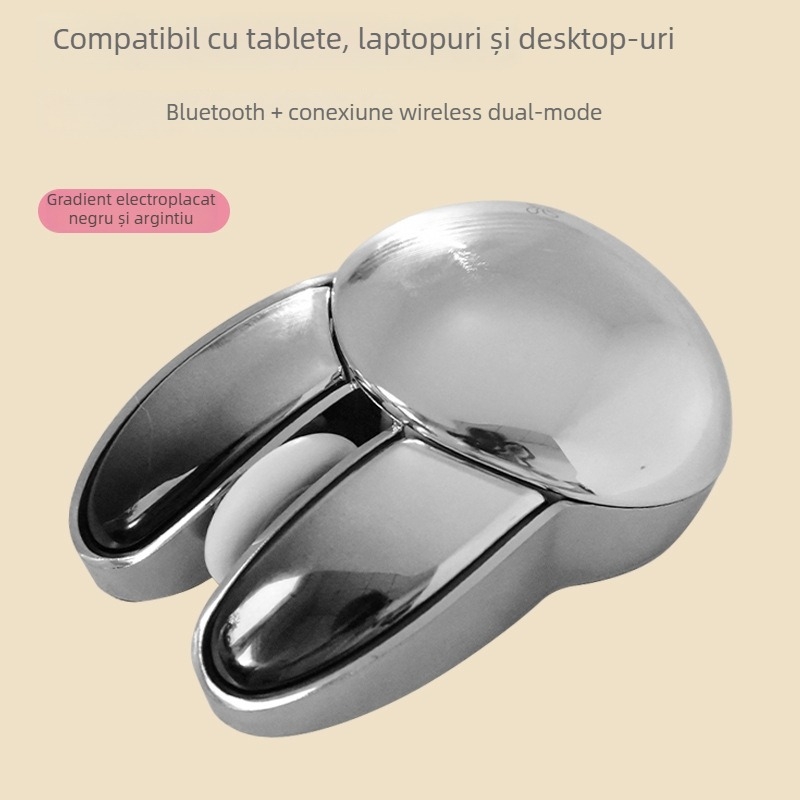 MOFII mouse Bluetooth, 1600 DPI, 4 butoane, ergonomic, wireless Bluetooth/2,4 GHz, compatibil cu laptopuri