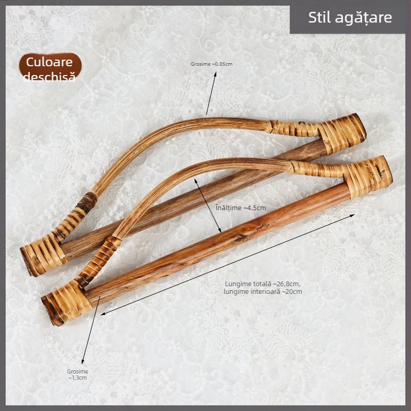 Mâner pentru geantă DIY împletită — metal, stil femeie matură, model: altul