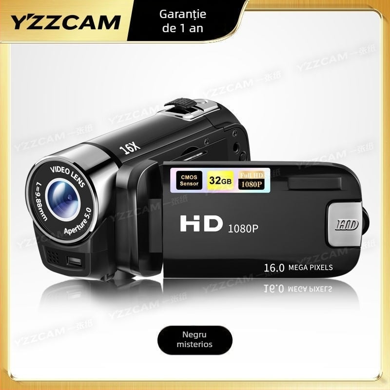 Cameră digitală compactă pentru selfie cu ecran rabatabil; senzor CCD 16 MP, zoom optic 16x, stabilizare optică a imaginii