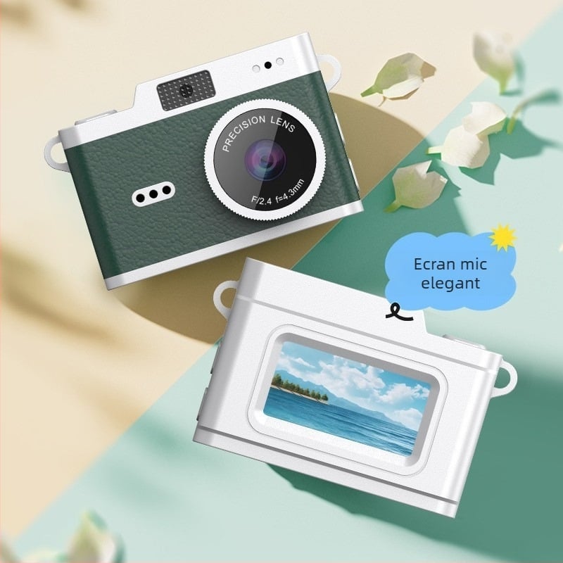 Cameră mini X5 cu obiectiv periscop — senzor CMOS de 8 MP, ecran LCD de 0,96 inchi, zoom digital 4x, stocare pe card TF