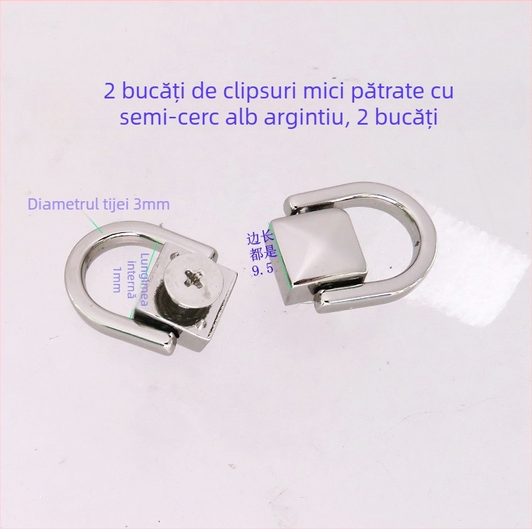 Accesorii pentru genți – feronerie metalică Shrimp Button; mâneri, clipsuri și inele (patrate și semicercuri) pentru bagaje, Primăvara 2024