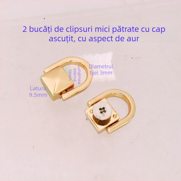 Accesorii pentru genți – feronerie metalică Shrimp Button; mâneri, clipsuri și inele (patrate și semicercuri) pentru bagaje, Primăvara 2024