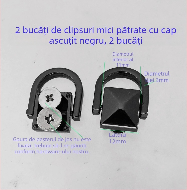 Accesorii pentru genți – feronerie metalică Shrimp Button; mâneri, clipsuri și inele (patrate și semicercuri) pentru bagaje, Primăvara 2024