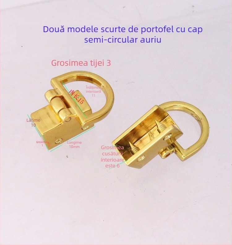 Accesorii pentru genți – feronerie metalică Shrimp Button; mâneri, clipsuri și inele (patrate și semicercuri) pentru bagaje, Primăvara 2024