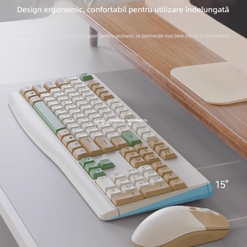 Set Tastatură și Mouse (510a) – tastatură USB, mouse USB, compatibil cu desktopuri și laptopuri.