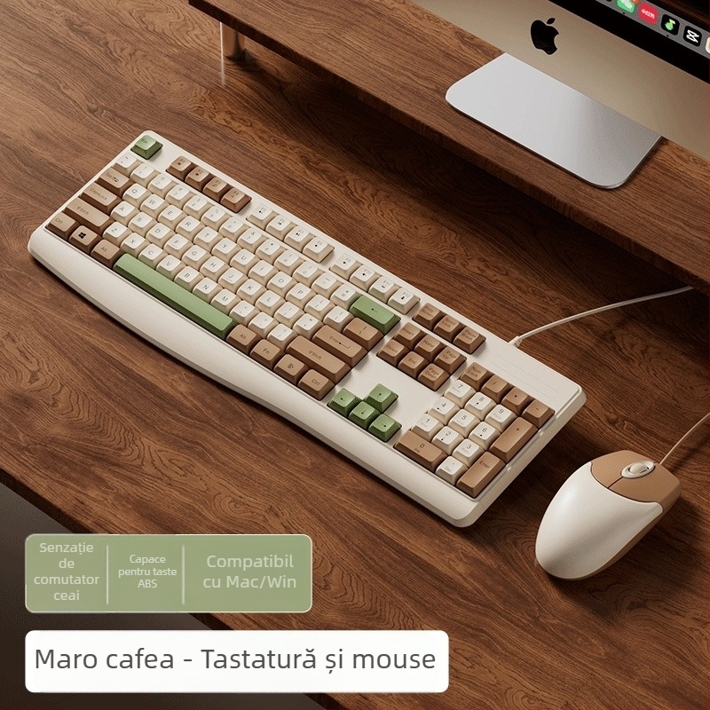 Set Tastatură și Mouse (510a) – tastatură USB, mouse USB, compatibil cu desktopuri și laptopuri.