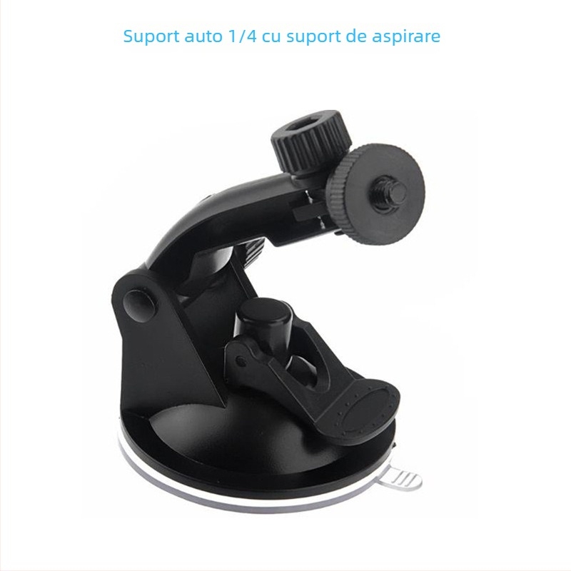 GoPro suport auto cu ventuză - cssj, accesorii din plastic pentru HERO9/8/7 Mini, compatibil cu camerele de acțiune; include 1 ventuză mică; factură disponibilă