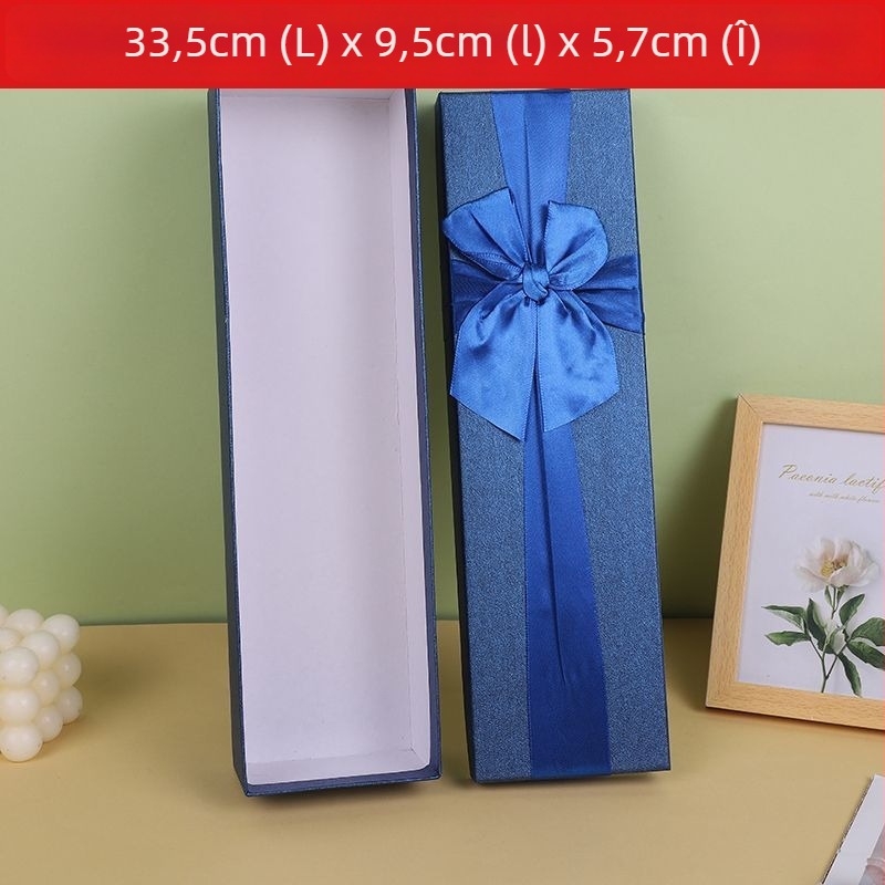 Cutie cadou pentru flori cu design nod încrucișat, formă dreptunghiulară, aranjament buchet de trandafiri