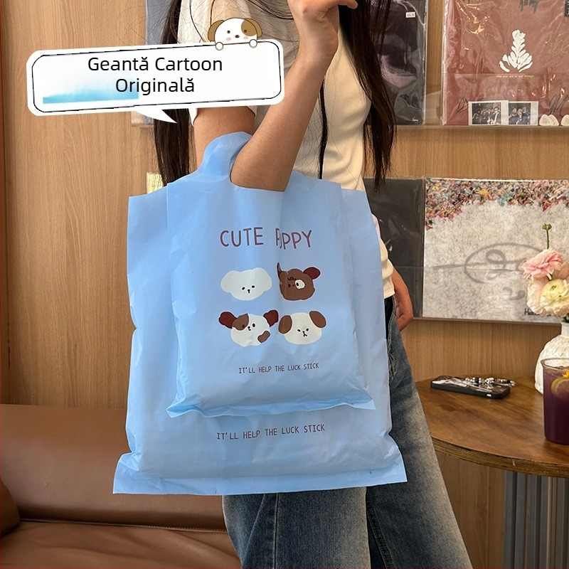 Geantă de ambalare pentru cosmetic Hongshen, material PE, stil pictat manual, furnizare personalizabilă, sursă de export exclusiv transfrontalier