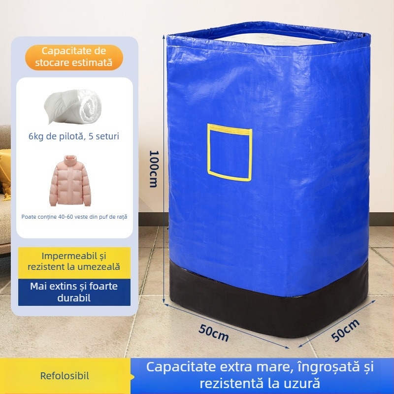 Geantă din plasă țesută din plastic pentru transfer expres, acoperire PE, imprimare logo, capacitate 1-50, pentru materiale plastice