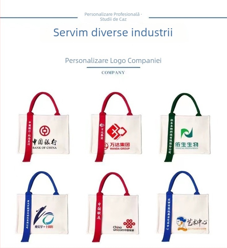Geantă tote din canvas cu imprimare UV a logo-ului, cu fund și laturi, cadou personalizabil, greutate aproximativă 200 g