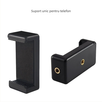 Trepied pentru telefon mobil și cameră mirrorless, PTZ pan-tilt sferic, aliaj de aluminiu + ABS, suport până la 2 kg, selfie ținut în mână