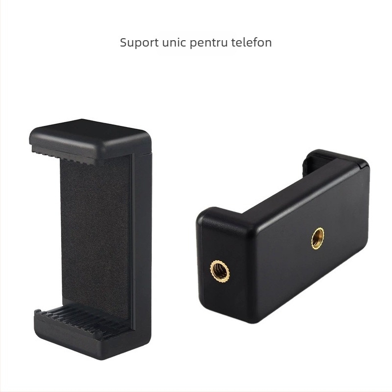 Trepied pentru telefon mobil și cameră mirrorless, PTZ pan-tilt sferic, aliaj de aluminiu + ABS, suport până la 2 kg, selfie ținut în mână