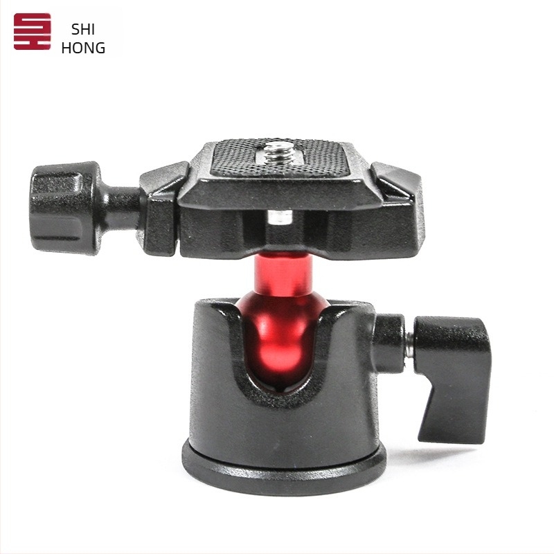 Tripod mic de masă pentru Cameră și Telefon – aliaj de aluminiu, cap pan-tilt sferic, plăcă cu eliberare rapidă, încărcare până la 5 kg