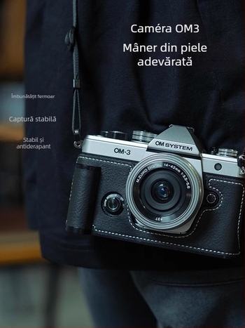 Geantă pentru aparat foto din piele naturală, stil geantă de mână, unisex, Primăvara 2025