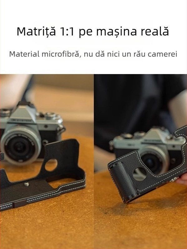 Geantă pentru aparat foto din piele naturală, stil geantă de mână, unisex, Primăvara 2025