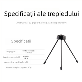 Trepied HM-122 cu gimbal 3D, construcție din fier, capacitate 2–5 kg